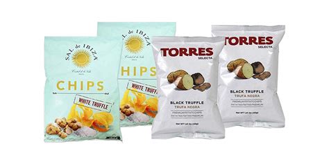 Buy Torres Black & White Truffle & Sal de Ibiza Flavored Crunchy Potato ...