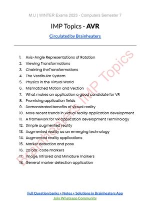 NLP Comps Sem7 IMPs Topics Concept - Brainheaters IMP Topics M | WINTER ...