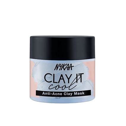 Buy Nykaa Clay It Cool Anti-Acne Clay Mask, 100gm| Face Mask for Acne ...