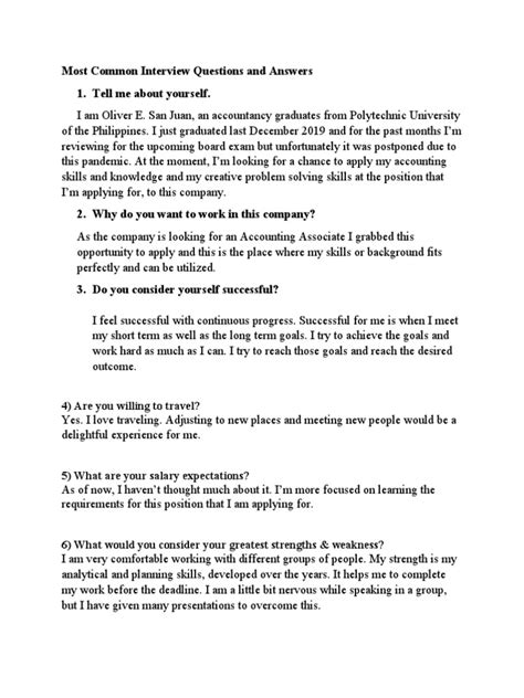 Image result for Sample Interview Questions