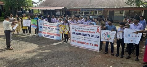 NSS Cell in collaboration with the Red Ribbon Club organized a rally ...