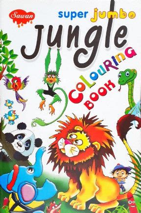 Super Jumbo Jungle Colouring Book – Books and You