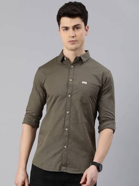 Olive Colour Shirt - Buy Olive Colour Shirt online at Best Prices in ...