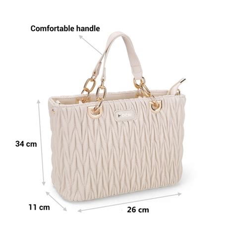 Buy Mochi Women Off-White Hand Bags Satchel Bags Online | SKU: 66-650 ...