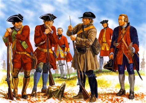 General Wolfe's Colonial British Army during the Seven Years War ...