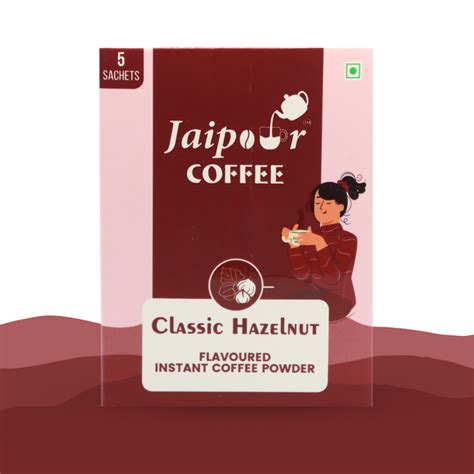 Hazelnut Flavoured Instant Coffee Powder | Pack Of 5 Sachet – Jaipour ...