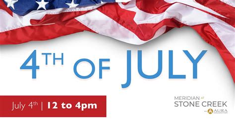Fourth of July Celebration, Meridian at Stone Creek, Milton, 4 July ...