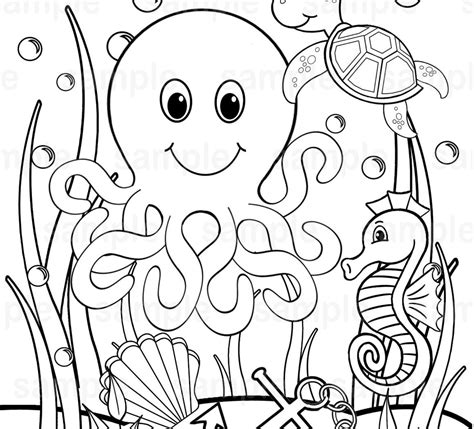 Ocean Coloring Pages Printable