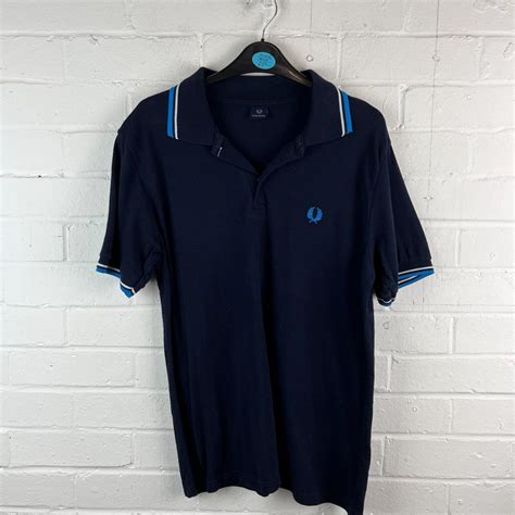 Fred Perry Men's Navy Polo Shirt Size M #RS This... - Depop