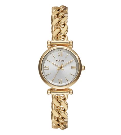 ES5329 FOSSIL | 28mm Silver Dial Carlie Analog Watch (Women) – Sai ...