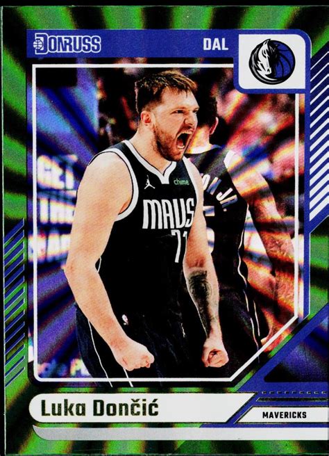 Luka Doncic [Holo Green Laser] #82 Prices | 2024 Panini Donruss ...