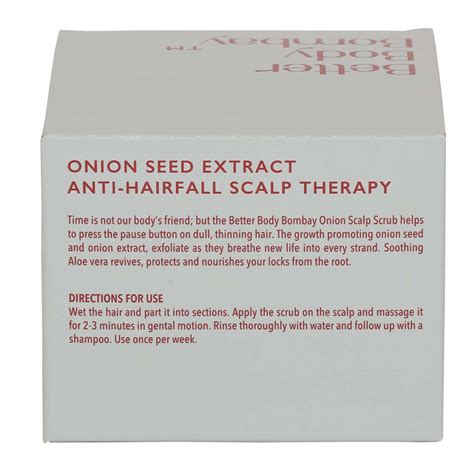 Buy BBB BETTER BODY BOMBAY ONION SEED EXTRACT ANTI-HAIRFALL SCALP SCRUB ...