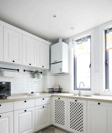 130平米美式风格白色厨房装修设计效果图_齐家网装修效果图