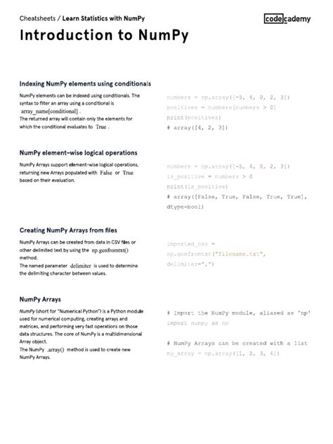 Image result for Python-Numpy PDF