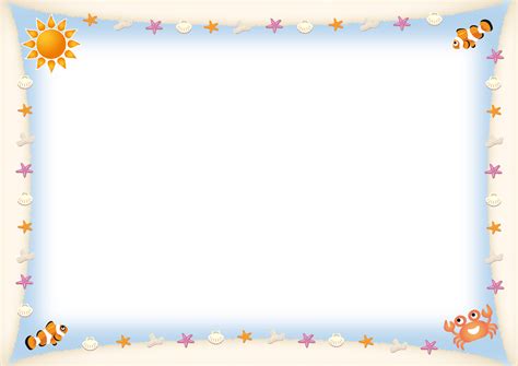 Free beach frames, Download Free beach frames png images, Free ClipArts ...