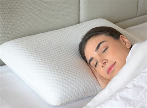 Sleepsia Ventilated Memory Foam Neck & Body Pillow with Cooling Gel ...