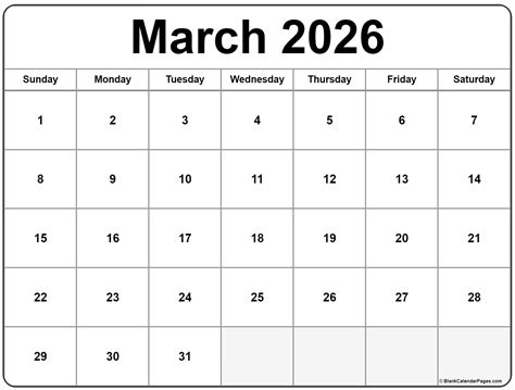 March Madness 2026 Calendar - Free 2025 Calendar Printable