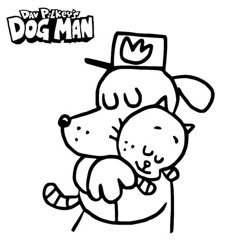 Dogman Coloring Page – Kidsworksheetfun
