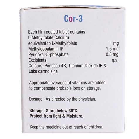 Cor 3 Tablet 15's Price, Uses, Side Effects, Composition - Apollo Pharmacy