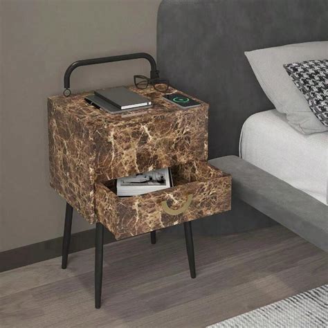 Bukfen Smart Nightstand, Bedside Table For Bedroom Living Room (On The ...