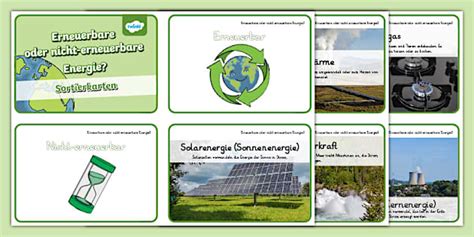 Erneuerbare und nicht-erneuerbare Energiequellen