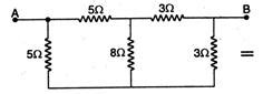 Seven resistances are connected as shown in the figure. The equivalent ...
