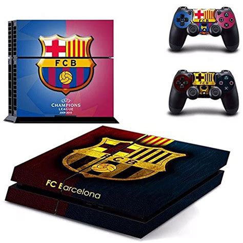 Elton FC Barcelona Theme 3M Skin Sticker Cover for PS4 Console and ...