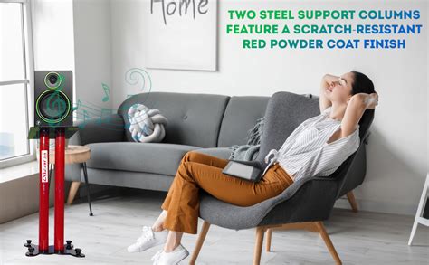 Alzarsi DCSS 02 Universal Double Column Floor Speaker Stand Set of 2 ...