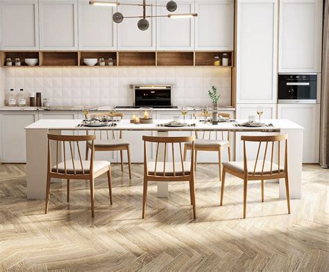 White and Wood Extendable Dining Table: Modern Style for Every Dining Space
