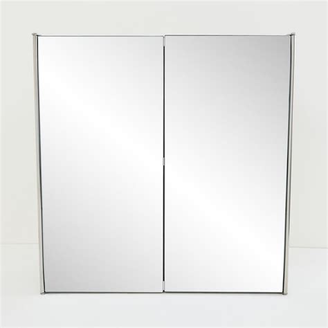 Buy Orion Ella Silver Stainless Steel Square Wall Mounted Mirror ...