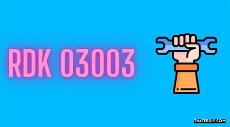 Image result for RDK 03003 Error Code