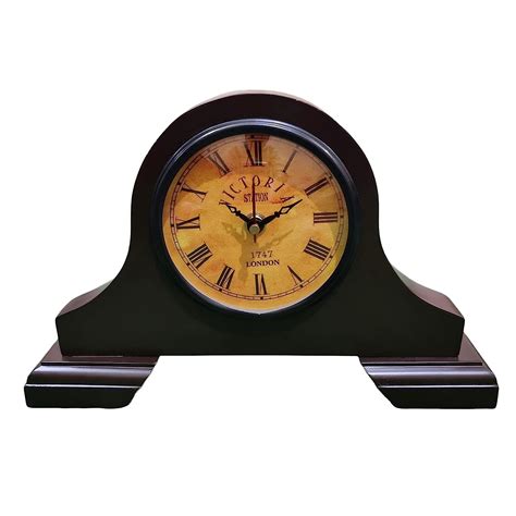 AHSKY Time Instruments Table Clock Wooden Antique New Model Round ...