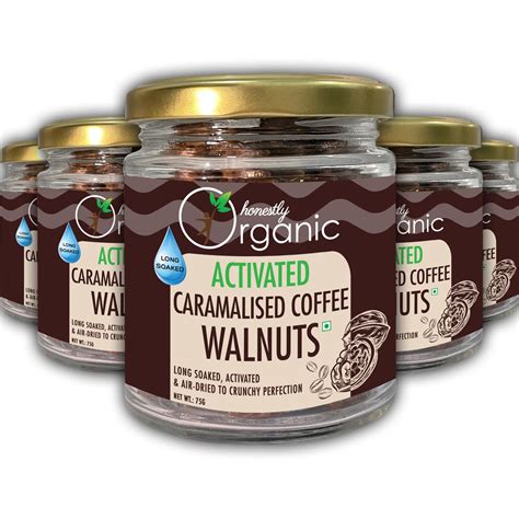 Activated/Sprouted Caramelised Coffee Walnuts (100% Natural & Fresh ...