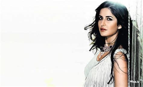 Katrina Kaif Face Closeup With White Background Wallpaper
