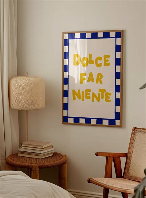 Dolce Far Niente Italian Print – Luxe Poster Co