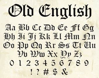 Buy Old English Font Ttf Svg Files Celtic Font English Font Old English ...