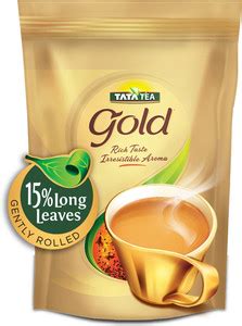 Tata Tea Gold Black Tea with Gently Rolled Aromatic Long Leaves ...