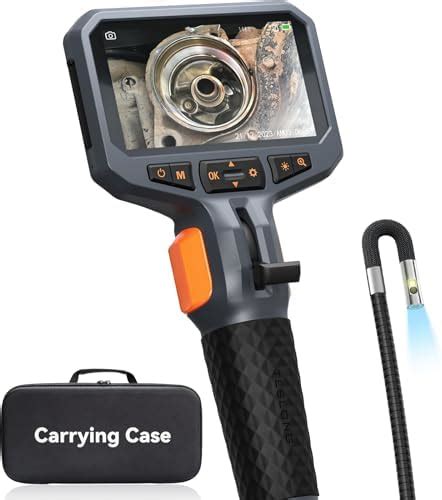 Articulating Borescope with Dual Lens Endoscope Camera, Teslong Two-Way ...