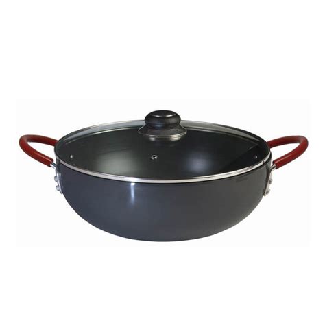 Buy Nirlep Ebony Induction Compatible Premium Hard Anodised Deep Kadhai ...
