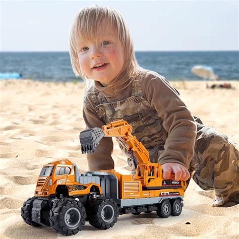 Excavator Toy Metal Head Bulldozer Long Crane – kyaratoy.com