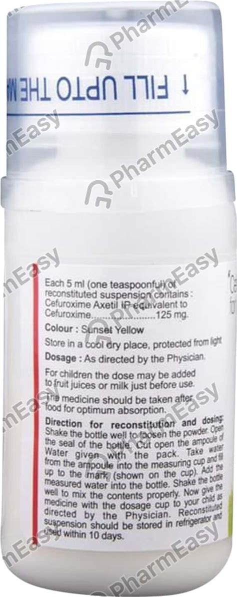 Zocef 125 MG/5ML Dry Syrup (30): Uses, Side Effects, Price & Dosage ...