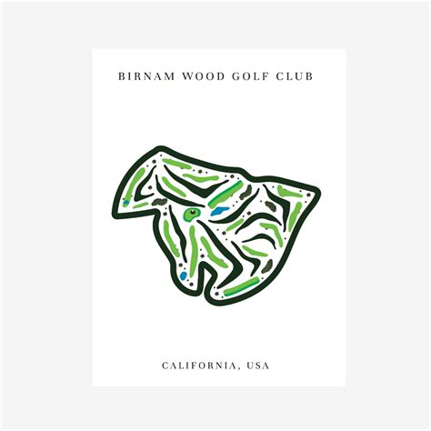 Birnam Wood Golf Club, Golf Course Print, California
