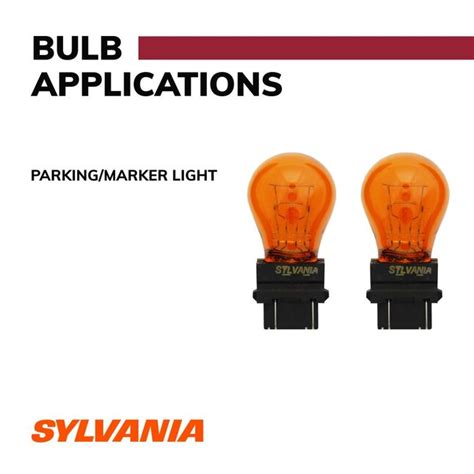 SYLVANIA 3757A LongLife Incandescent Auxiliary Lighting Bulbs, White, 2 ...
