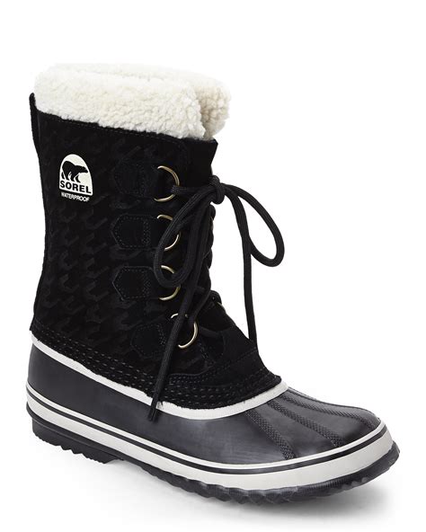 Sorel ® Winter Carnival Waterproof Cold Weather Faux Fur Boots in Black ...