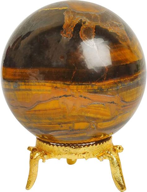 Buy GEMSTAR Tiger Eye Gemstone - Sphere Ball - Meditation Decor - Feng ...