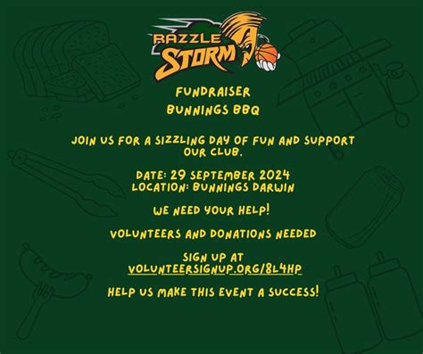 RAZZLE STORM FUNDRAISER BUNNINGS BBQ, Bunnings, Bagot Road, Darwin, 29 ...