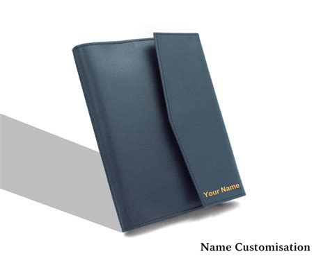 Executive Leather Diary - Midnight Blue (With your Name Customisation ...