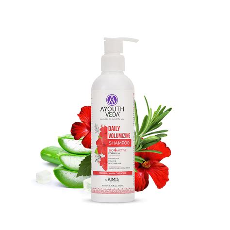 Ayouthveda Daily Volumizing Shampoo with Aloe Vera, Rajmash & Shikakai