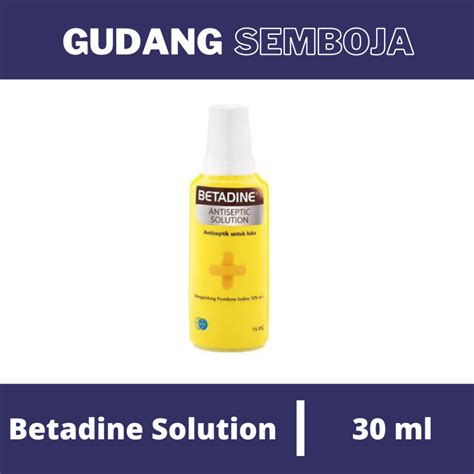 Betadine Solution/Antiseptic Medication For P3K Blisters | Shopee ...