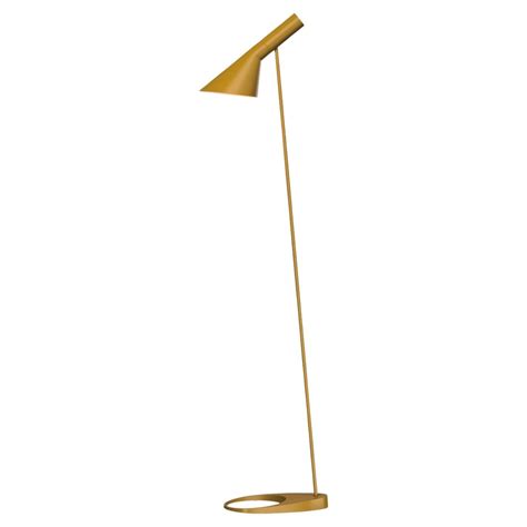 Arne Jacobsen AJ Floor Lamp 1957 in Ochre for Louis Poulsen For Sale at ...